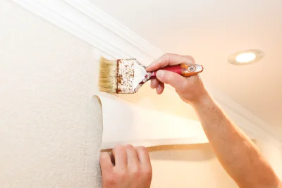 Pose de papier peint à Gelles — revêtements muraux et toiles de verre